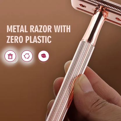 Rose Gold Safety Razor for Women